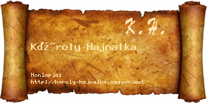 Károly Hajnalka névjegykártya